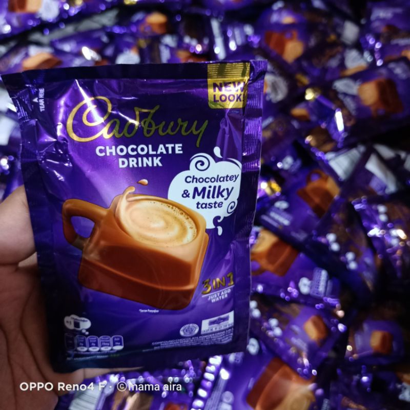 Cadbury dairy milk drink minuman bubuk coklat paket dapat 10 sachet