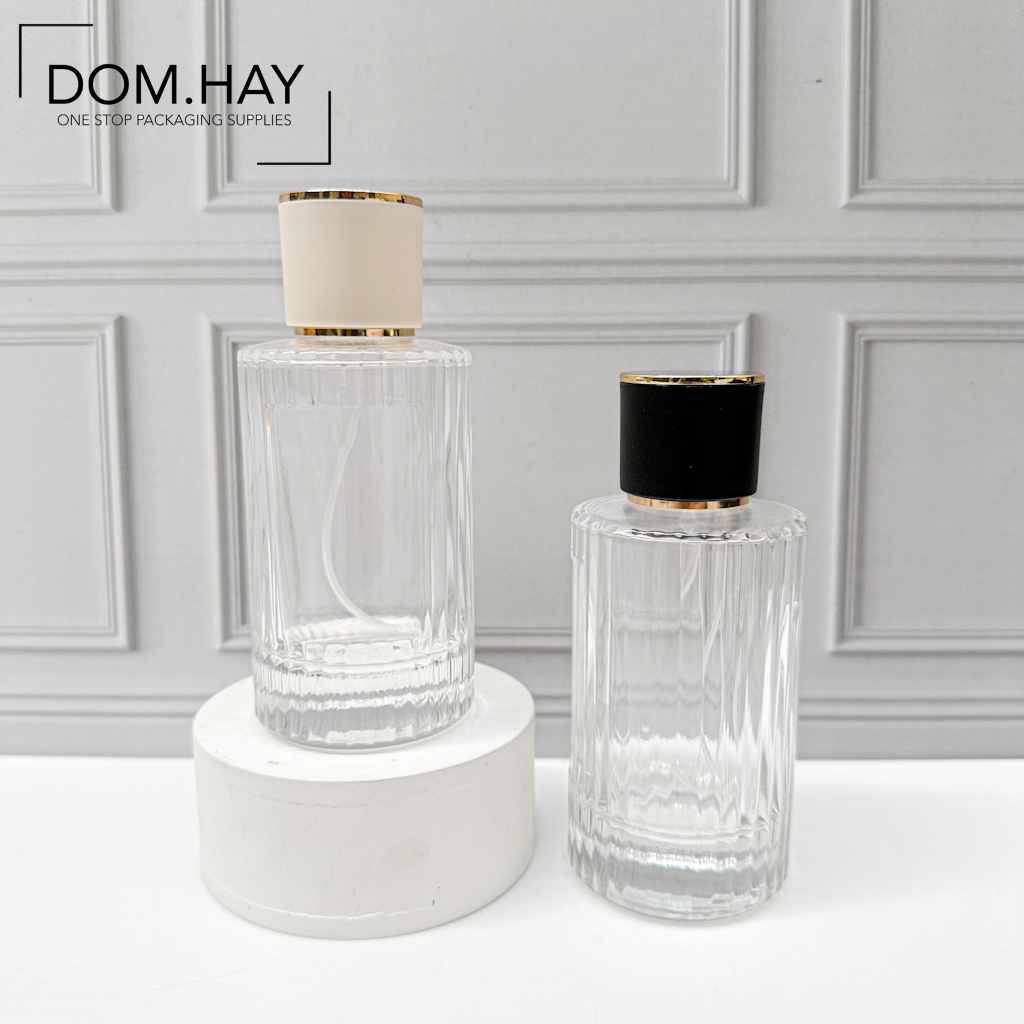 100ml Botol Parfum Chloe PREMIUM Kaca Garis Luxury Parfume Spray Kosong Isi Ulang Perfume Mist Refil