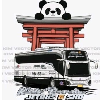 

stiker bus telolet Kids panda new armada tunggal jaya