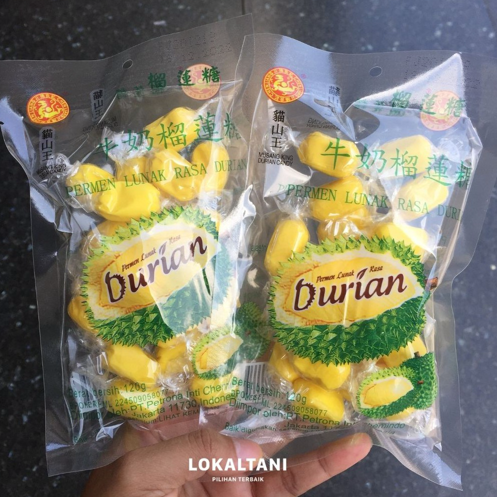 

❤[PROMO ⚡ALE!!!]❤ Permen Lunak Rasa Durian Musang King 120g / Permen Durian Musang King
