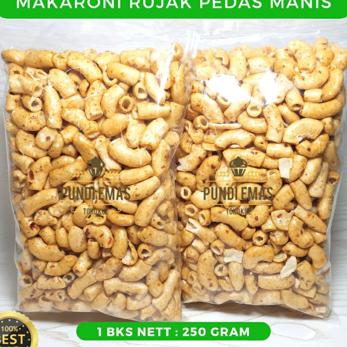 

GMZF0079 7.7 Makaroni Pedas Manis Bumbu Rujak / Snack Kiloan 250 Gram