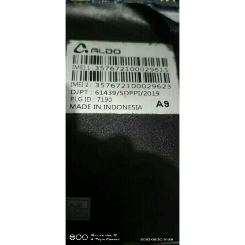 mesin hp aldo a9 ram 1/8 mesin normal udah tested