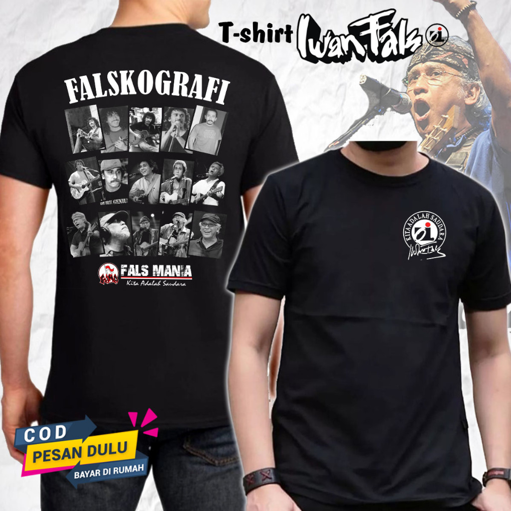 Tshirt Iwan Fals | Kaos Iwan Fals | Kaos Iwan Fals Konser | Kaos Iwan Fals Falskografi | Kaos oi | T