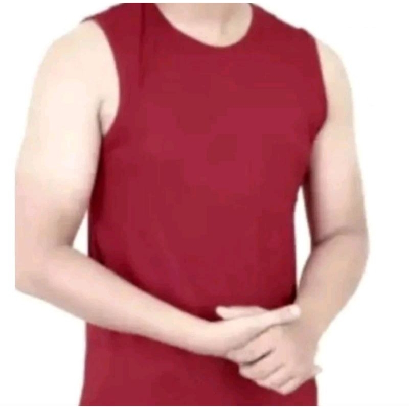 yukensi polos pria bahan katun singlet polos pria