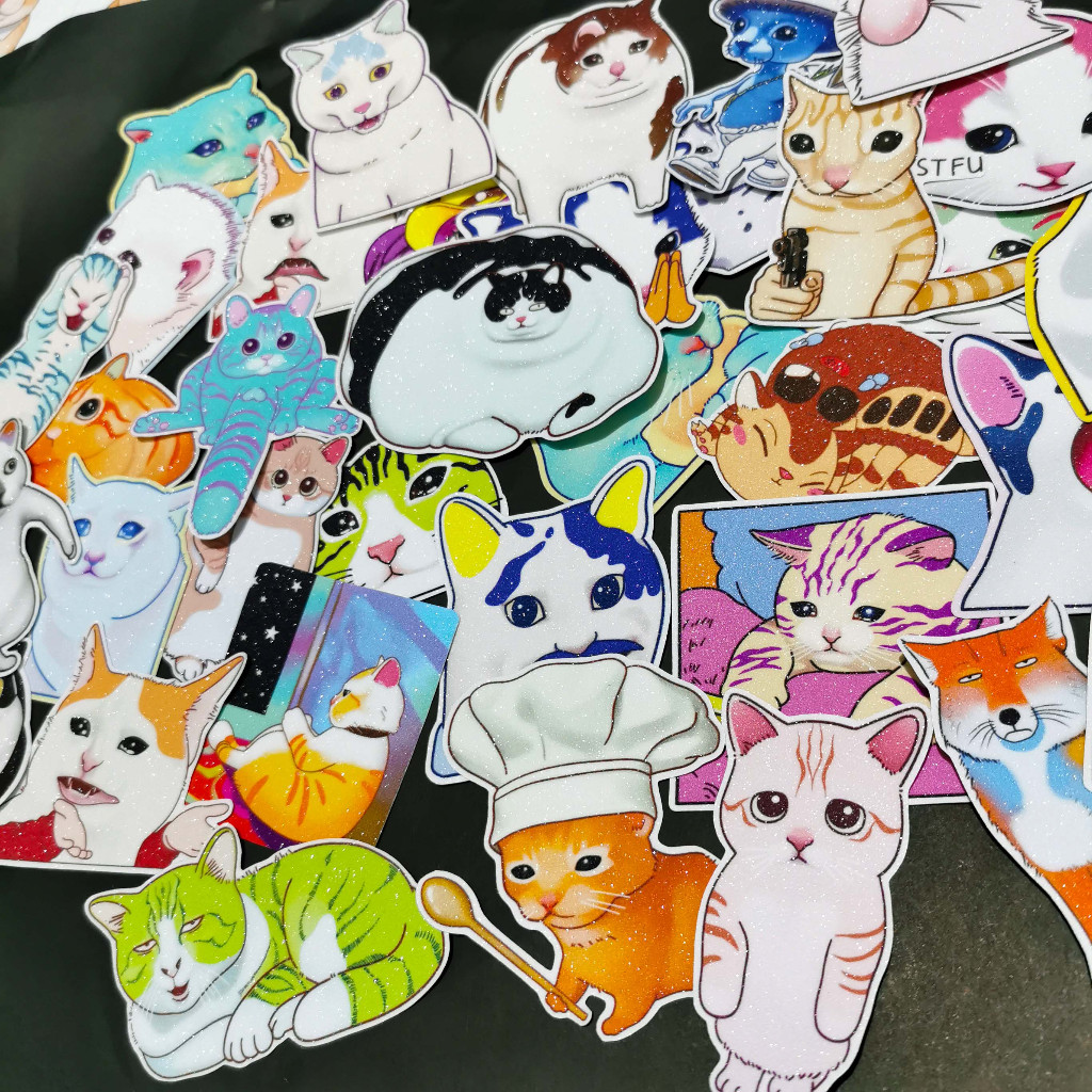 

Stiker Kucing Lucu Part 3 Meme Laminasi Glitter