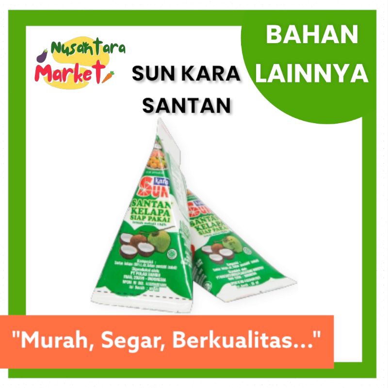 

SUN KARA INSTAN | 1 PCS | NUSANTARA MARKET | SANTAN INSTAN