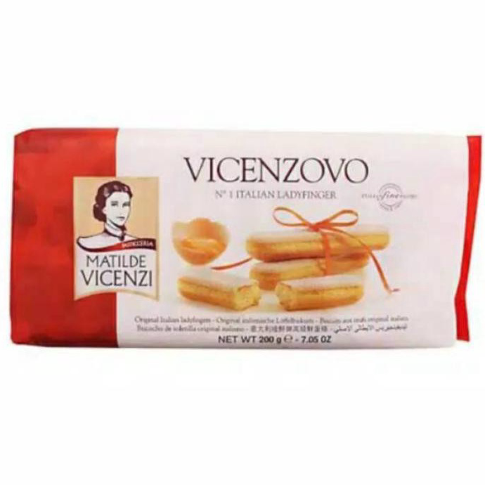 

HSJZ8332 Stok terbaru Vincenzovo Lady Finger - Biscuit Tiramisu Matilde Vincenzi - biskuit 200gram