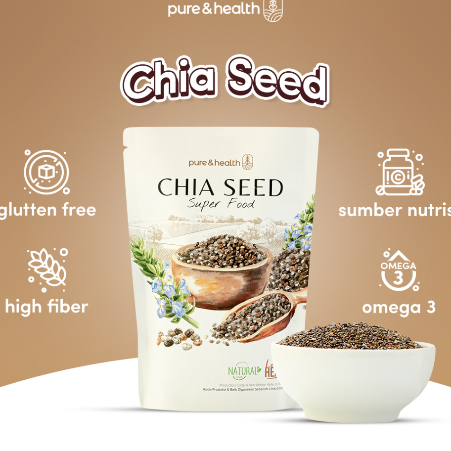 

RSJL7264 Terbaru Chia Seed Organik 1 Kg Black Chiaseed Diet Original Natural Super Food