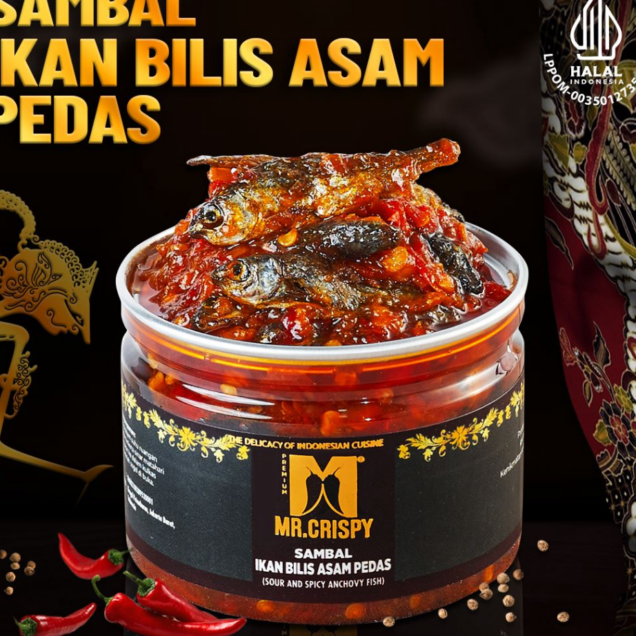 

Terkini Sambal Ikan Bilis Asam Pedas/Sambel Mr. Crispy Super Promo