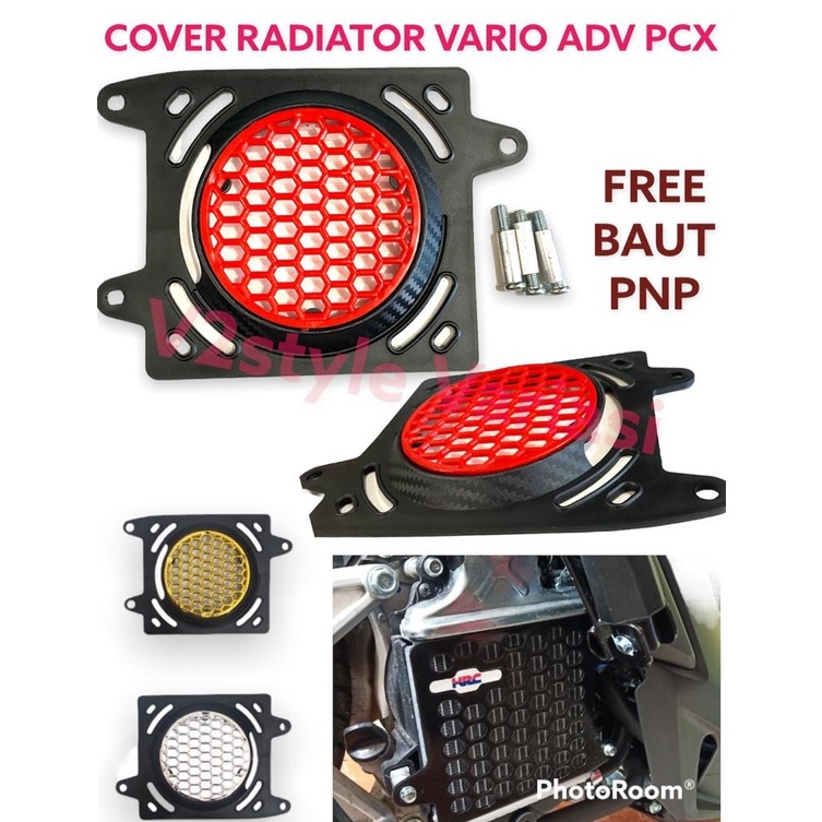 Terkini COVER RADIATOR VARIO 125 150 ADV PCX KARBON PNP VARIASI KIPAS TUTUP RADIATOR HONDA VARIO LED