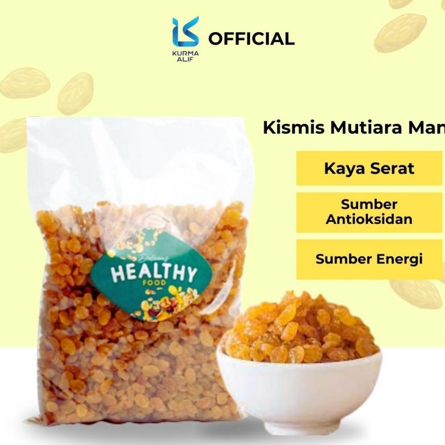 

KSKP6548 Ready Stok Kismis Mutiara Manis 500 gr Simin Original Oleh Oleh Haji