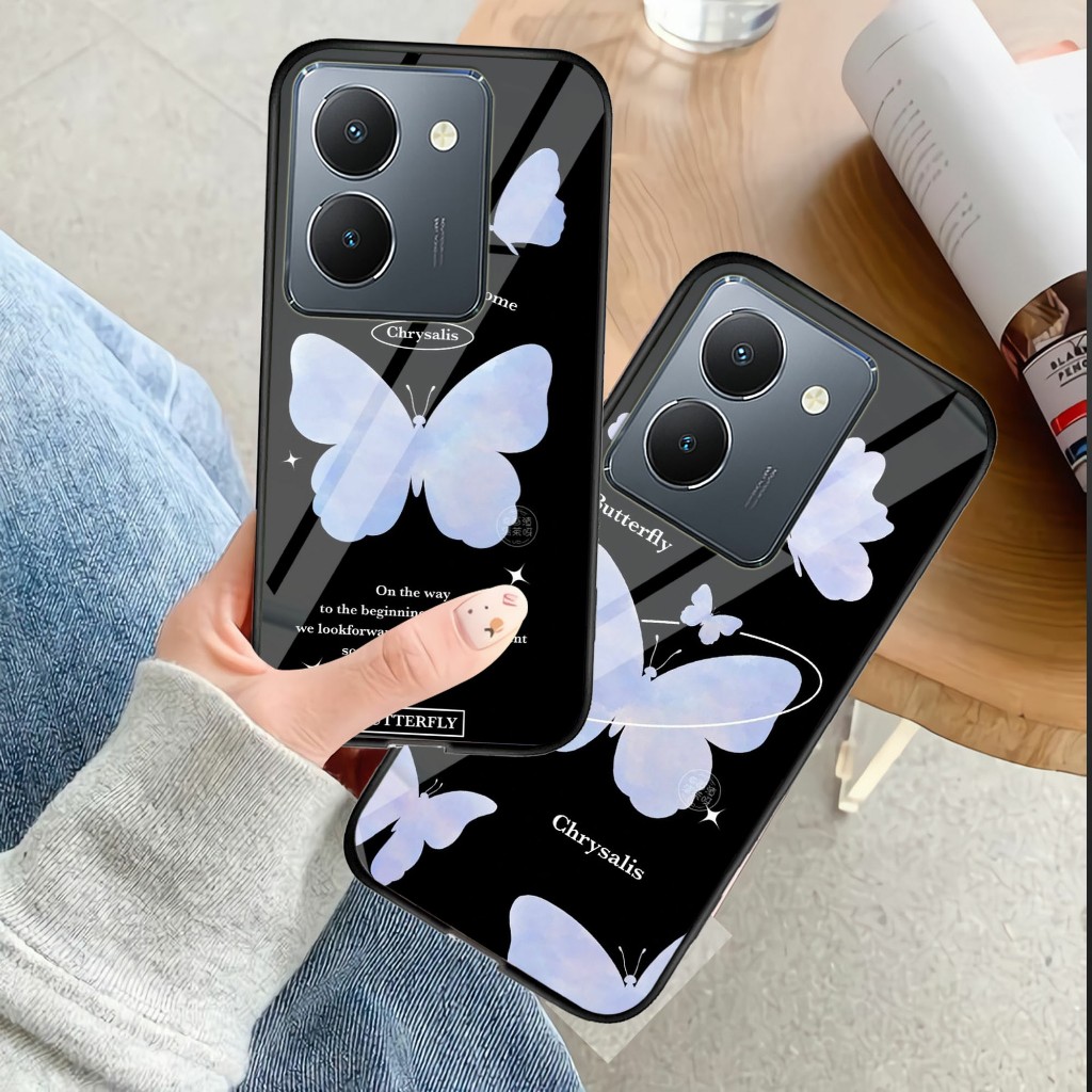 Case Kaca VIVO Y36 - Kesing Hp VIVO Y36  - Case Kaca Kilau VIVO Y36  - Case VIVO Y36 (GC217)