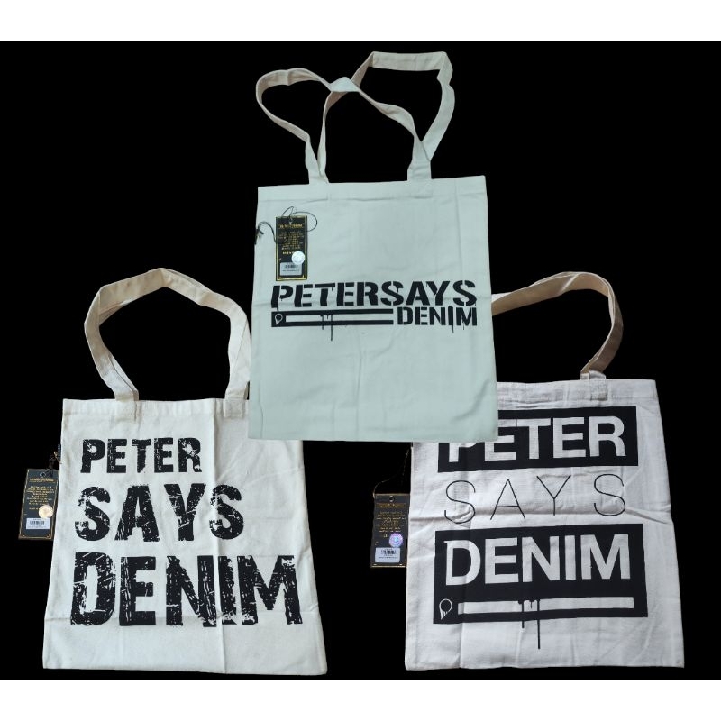 TOTE BAG ORIGINAL BRAND PETER SAYS DENIM