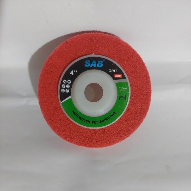 Non Woven Polishing Whell Pad 4 inch Merah SAB NonWoven