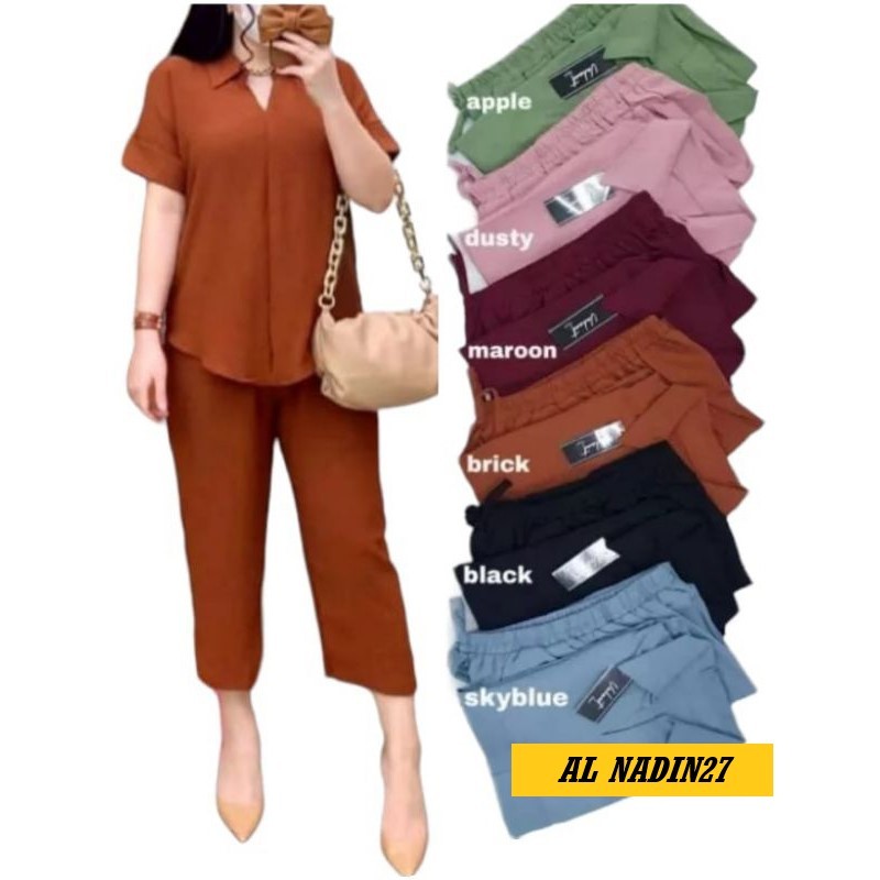 BAJU SETELAN WANITA KEKINIAN SETELAN WANITA TERBARU ONE SET KEKINIAN SETCEL VIRAL TERBARU 2023
