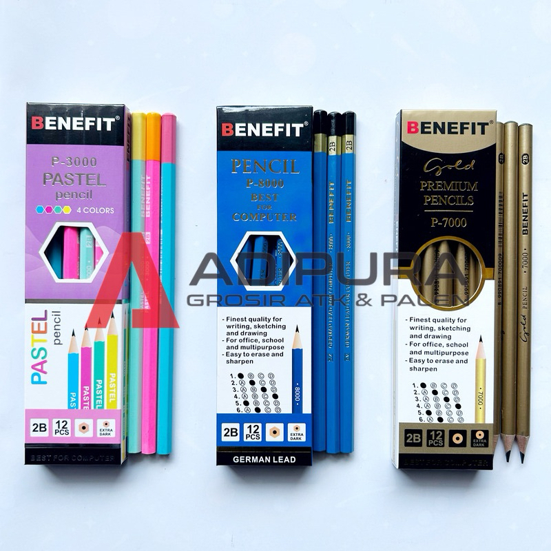 

(12 Pcs) Pensil 2B BENEFIT