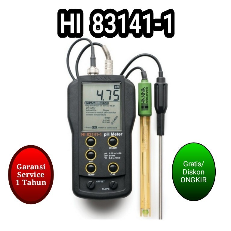 HI-83141-1 ANALOG PH/MV/TEMP METER WITH HI-1230B ELECTRODE hi83141-1