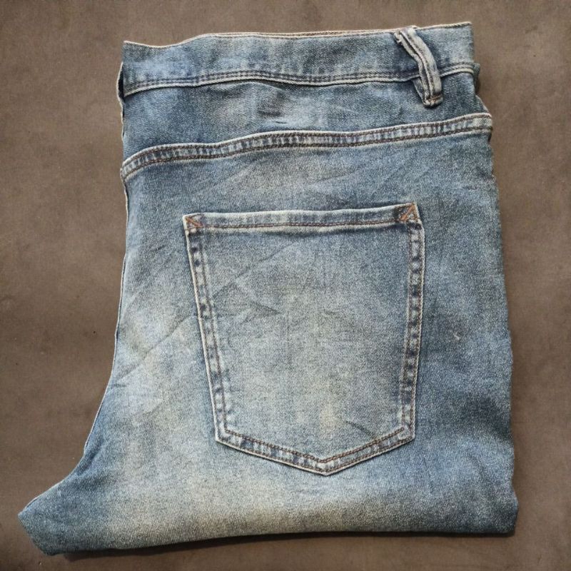 Celana Jeans Denim Second Bekas Branded Size 40 Fit 42 Slim Stretch