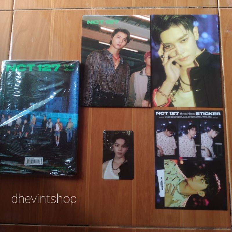 NCT 127 Sticker Album TAEYONG SET PC PHOTOCARD POSTCARD STICKER MARK