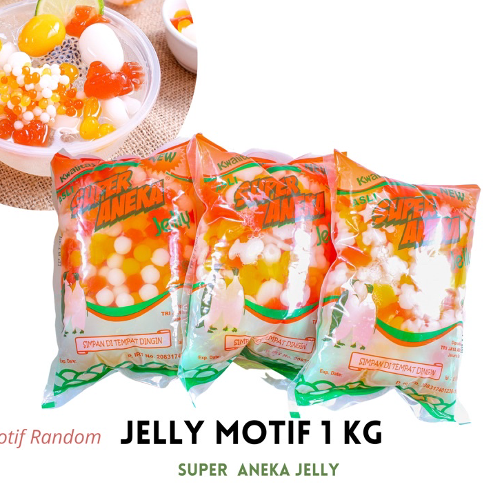 

WGFW0697 MEGA SALE Jelly motif 1kg super aneka jelly