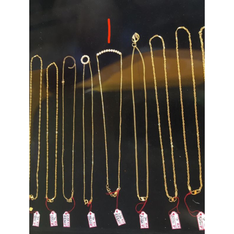 kalung emas kadar 18 karat