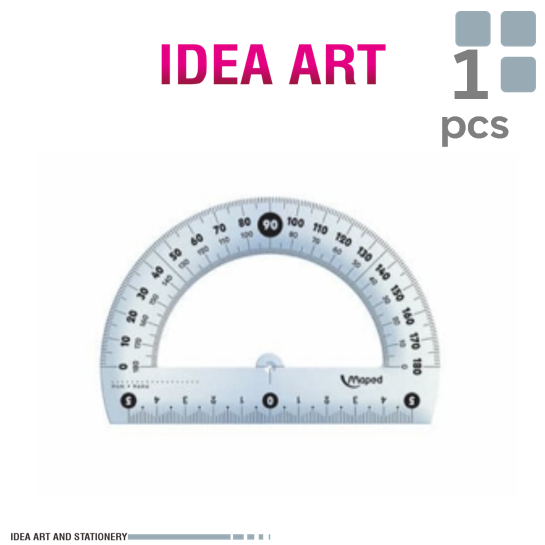 

Penggaris Busur 180° 12 cm Ruler Maped Essential Bening
