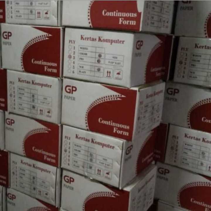

Kertas Continous Form 2ply rangkap 2 9.5 bagi 2