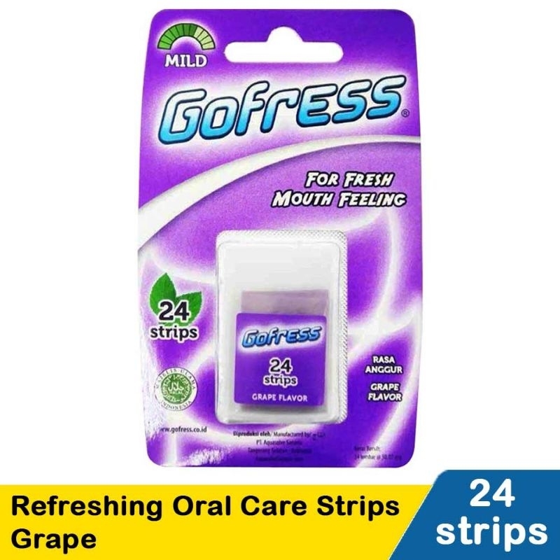 

Go Fress Refreshing Oral Care Strips 24 Grape