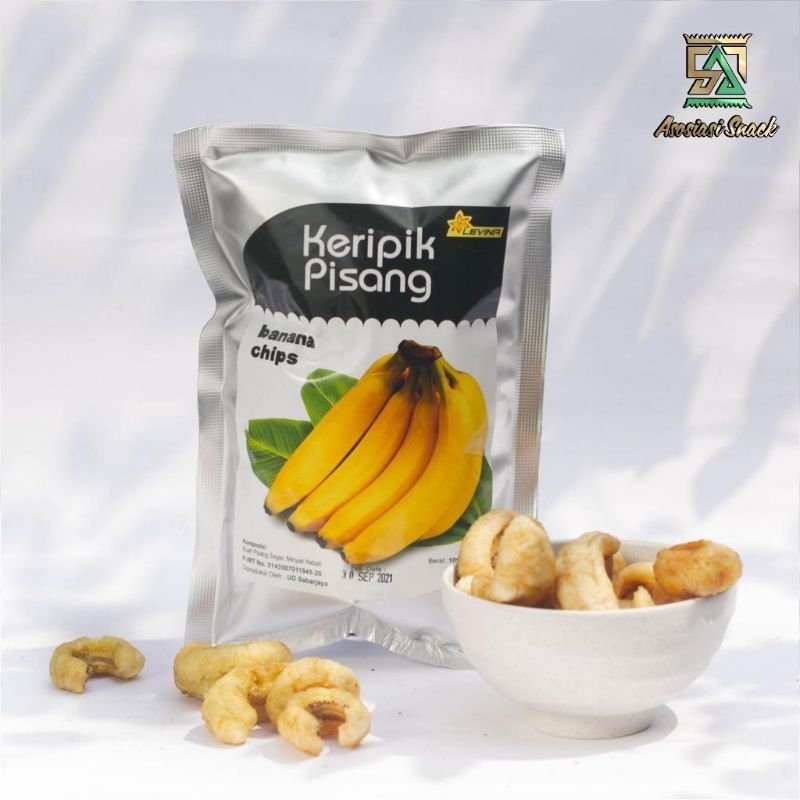 

KERIPIK BUAH PISANG PREMIUM LEVINA Kemasan Alumunium Foil 100.gram