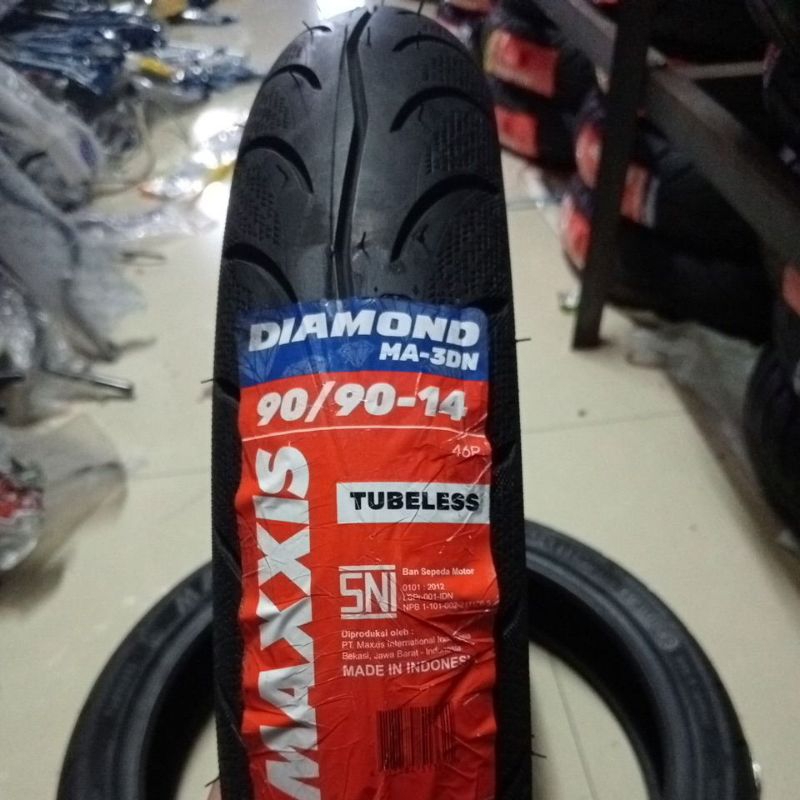 Ban MAXXIS Diamond14 90/90-14 MA-3DN TUBELES 100% Original Ban Motor Scooter Matic For All 90 90 Rin