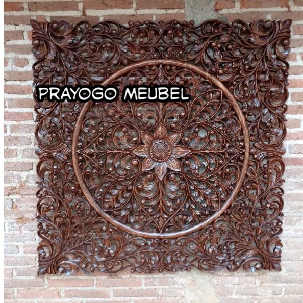 panel hiasan dinding ukir khas bali antik kayu jati jepara dekorasi rumah kayu home decor art deco j