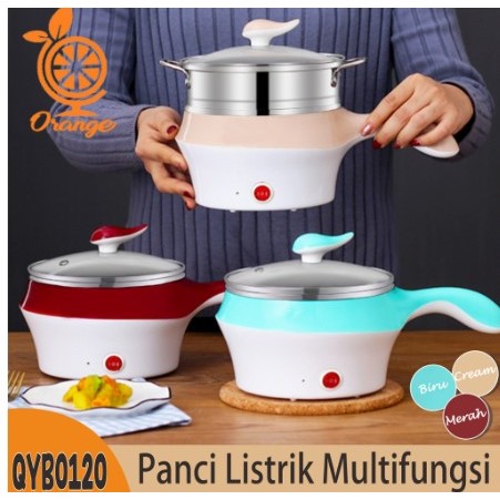 ♥ Panci Elektrik Multifungsi Penggorengan kukusan penanak Nasi ➵