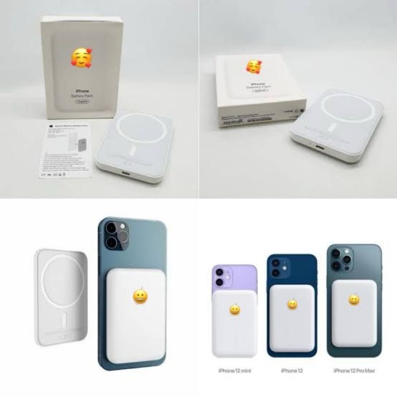 Wireless Powerbank Battery Pack Magsafe Apple 3.500mah Original 1:1 Produk Sesuai Gambar