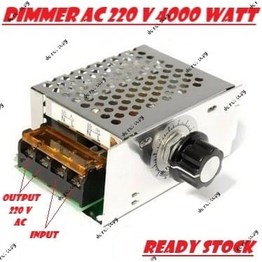Dimmer 4000 Watt AC 220 Volt Casing Aluminium Dimmer SCR 4000 W