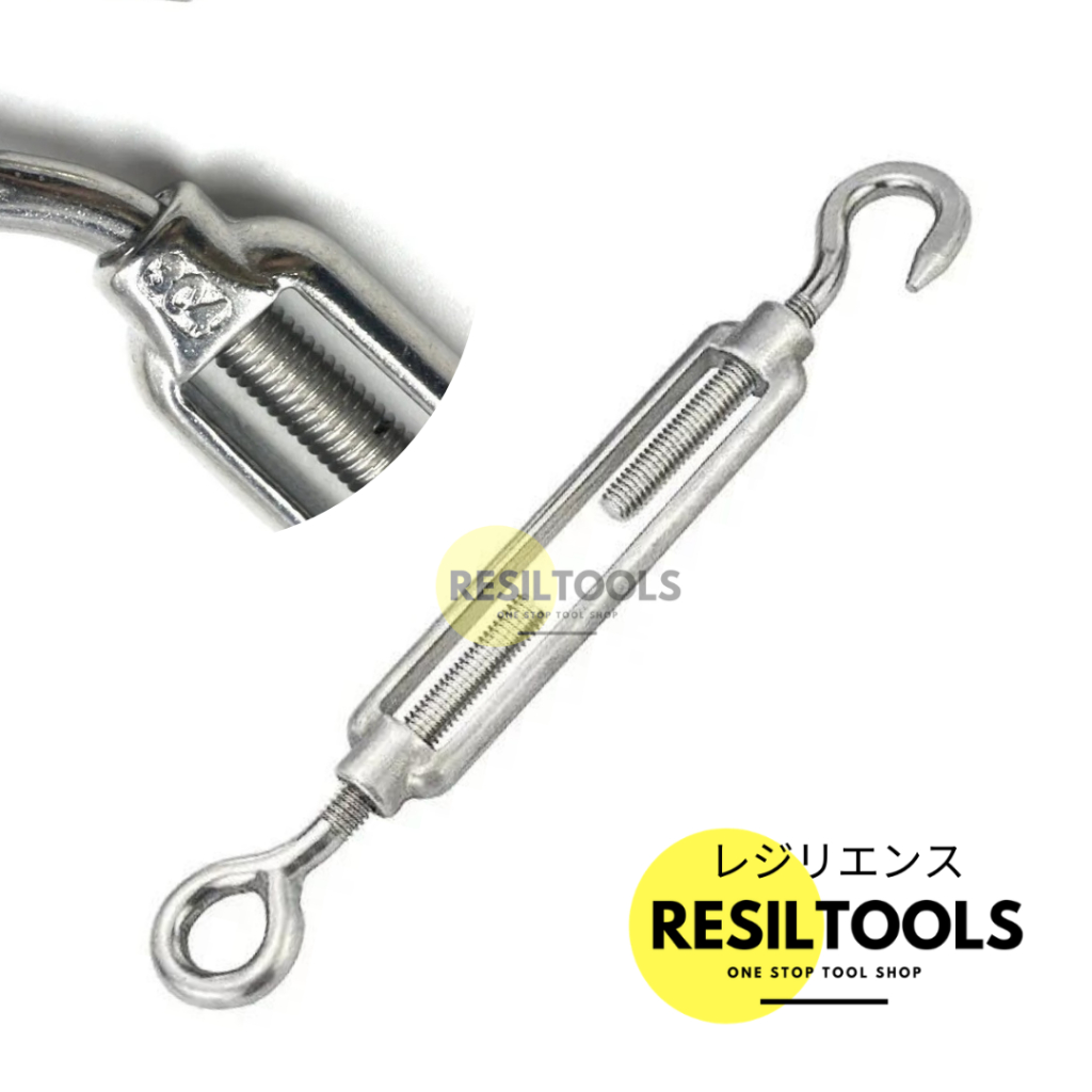 Span Skrup m 5 Stainless Steel 304 ANTI KARAT Turn Buckle Jarum Keras
