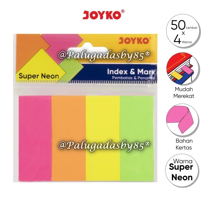 

(1 Set) GROSIR Pembatas Memo JOYKO IM-67 Kertas Kotak 4 Warna / Index Mark Penanda Pembatas Joyko IM-67 Kertas / Penanda Joyko IM67 IM 67 / Penanda Joyko Kertas
