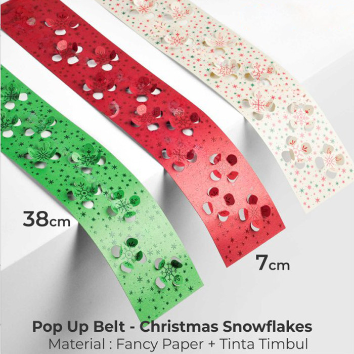 

Paperbelt Natal Label Sabuk Hiasan Dekorasi Hampers Merry Christmas