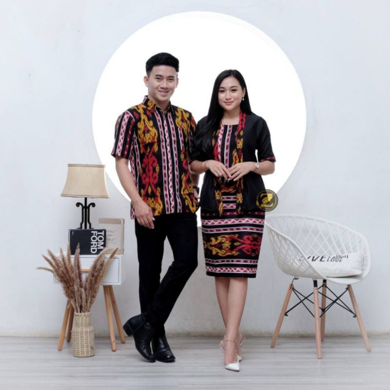 COUPLE Dress Baju Natal KutuBaru • Baju Couple Pasangan • Couple Terbaru • Couple Batik Keluarga • K