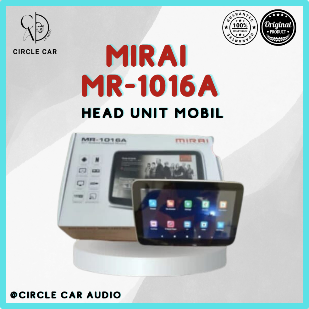 HEADREST CLIP ON ANDROID 10 INCH MIRAI MR-1016A