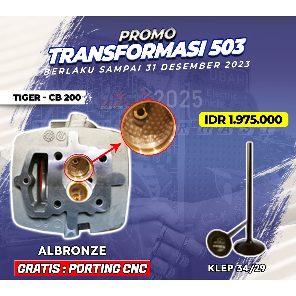 PAKET HEAD TIGER-CB200 BRT