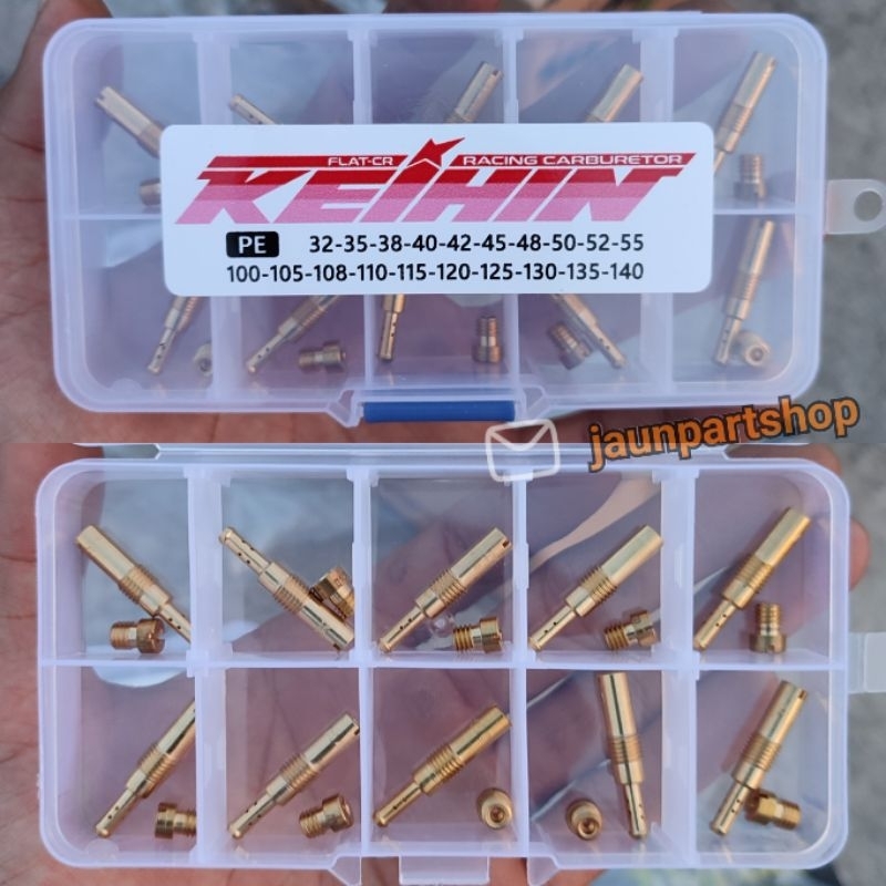 spuyer mj pj pe sp pwl set spuyer karbu karburator PWL PE/ paket spuyer pilot jet main jet lengkap