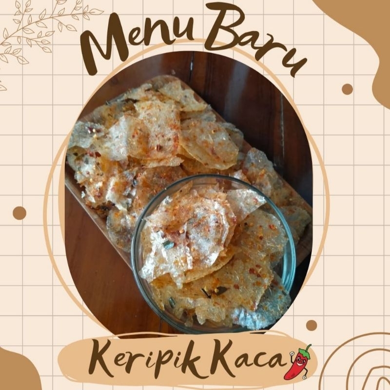 

Keripik Kaca Pedas Berbagai Ukuran, Kecil, Sedang, Besar Murah