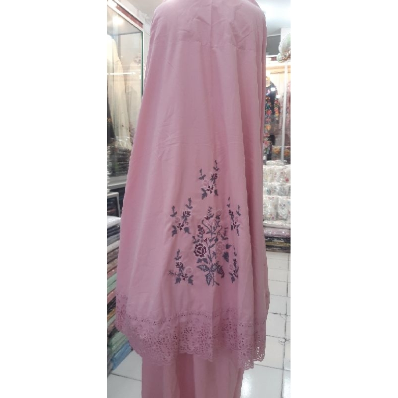 mukena bordir asli padang