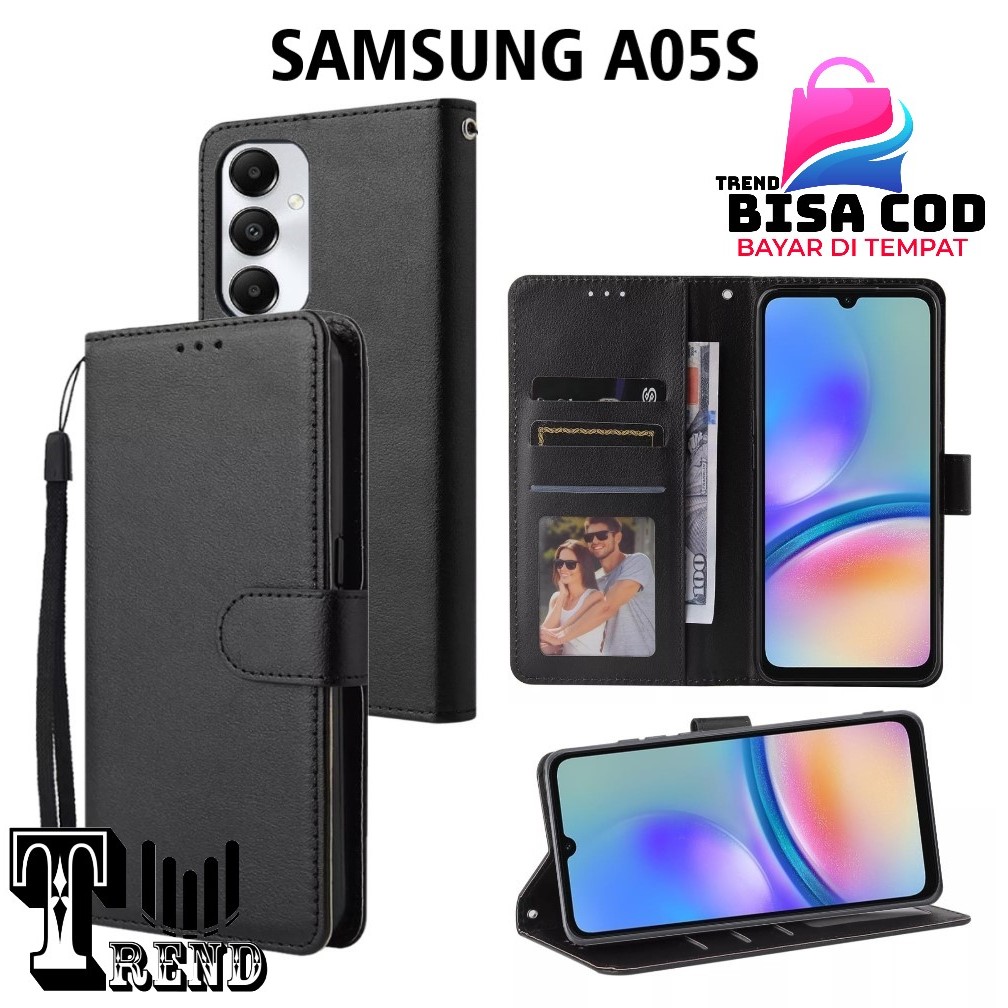 LEATHER CASE FLIP SAMSUNG A05S FLIP CASE KULIT UNTUK SAMSUNG A05S