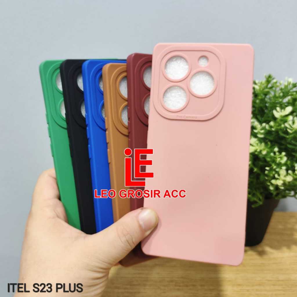 CASE ITEL S23 PLUS CASE PRO CAMERA MACARON CASE ITEL S23 PLUS