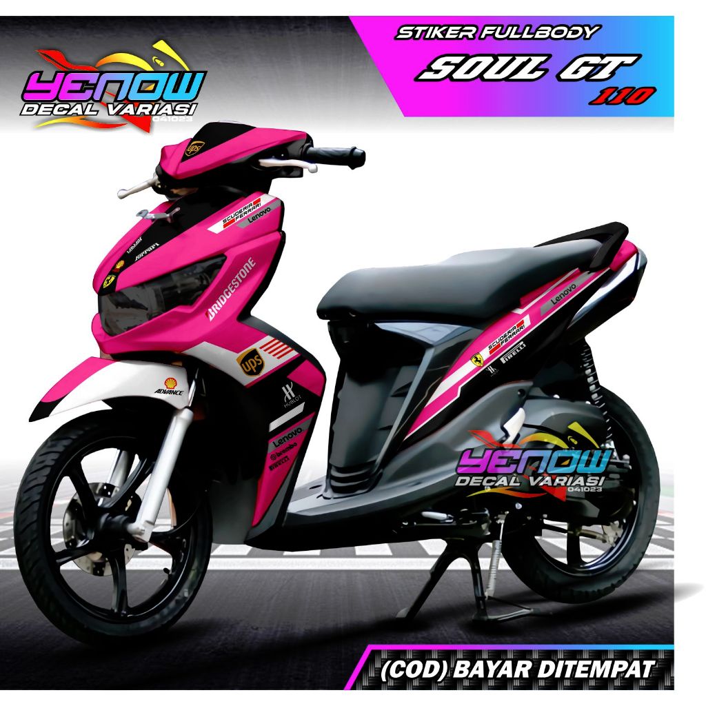 Decal Variasi Soul GT Stiker Fullbody Design Racing2