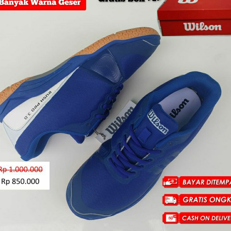 ➸➚✣ Sepatu Tenis Wilson Sepatu Olahraga Tenis Wilson Sepatu Wilson Rush Pro 3.0 Original