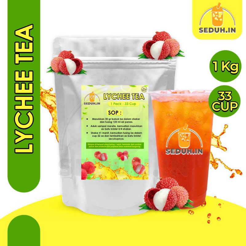 

LYCHEE TEA 1KG / BUBUK MINUMAN PREMIUM LECI