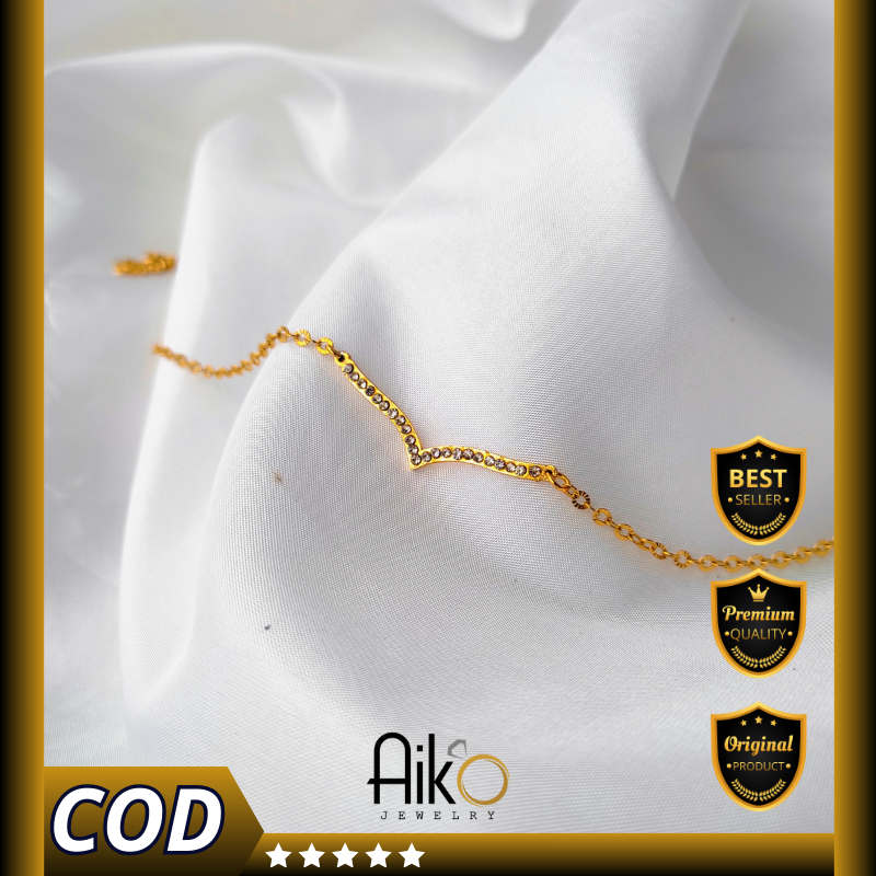 Kalung Fuji  - Custom Kalung Wanita Berlapis Emas