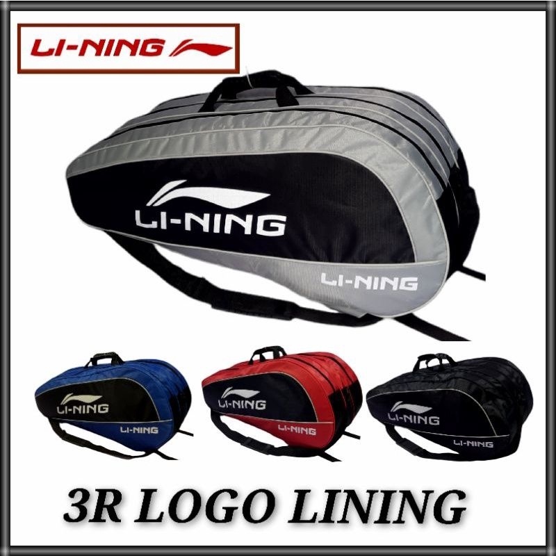 Termurah dan terbaik TAS RAKET RANSEL 3 RUANGAN MERK LINING TAS BADMINTON Olahraga Outdoor raket  bu
